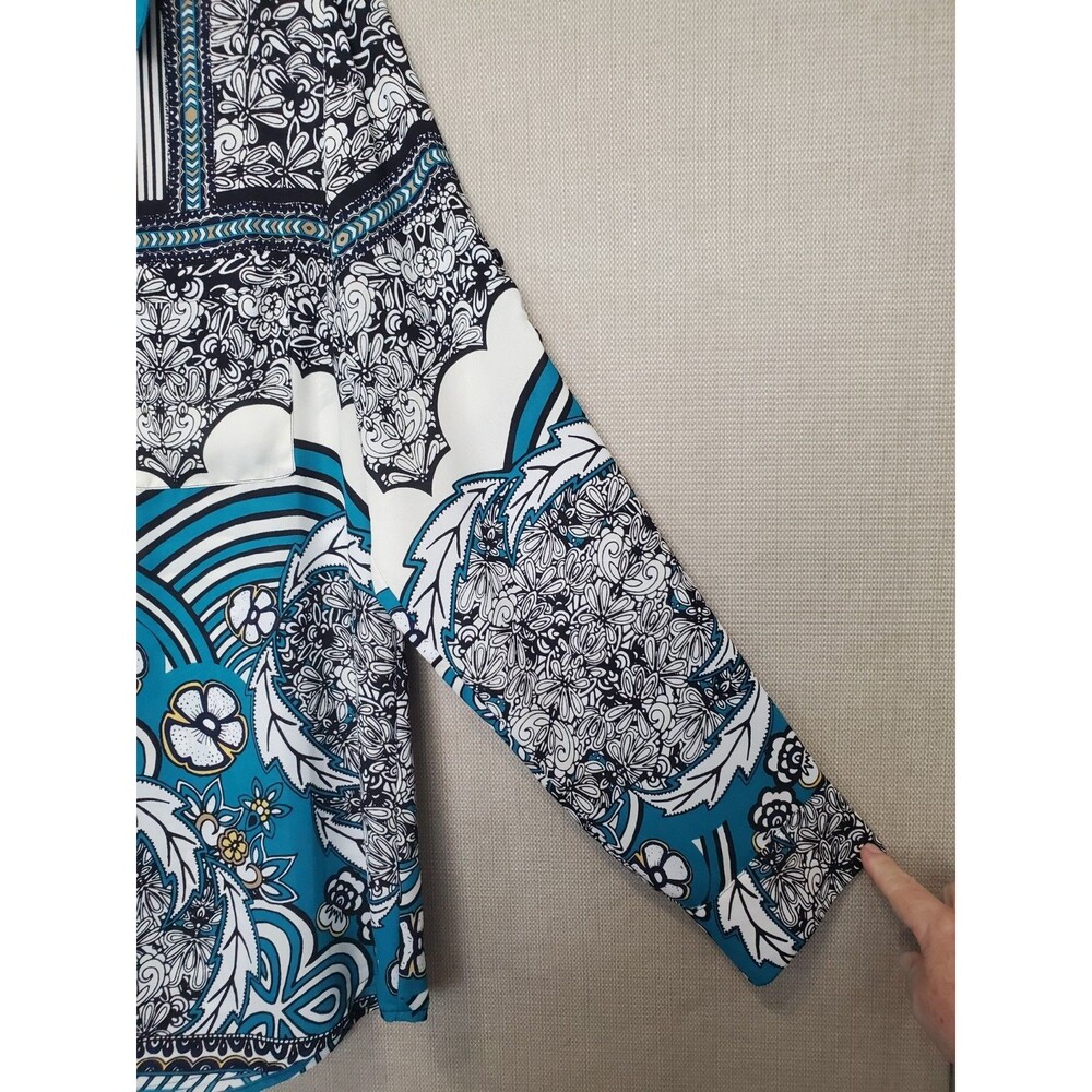Express Portofino Original Fit Roll-Tab Sleeve Button-Up Shirt Size Large - Picture 2 of 6